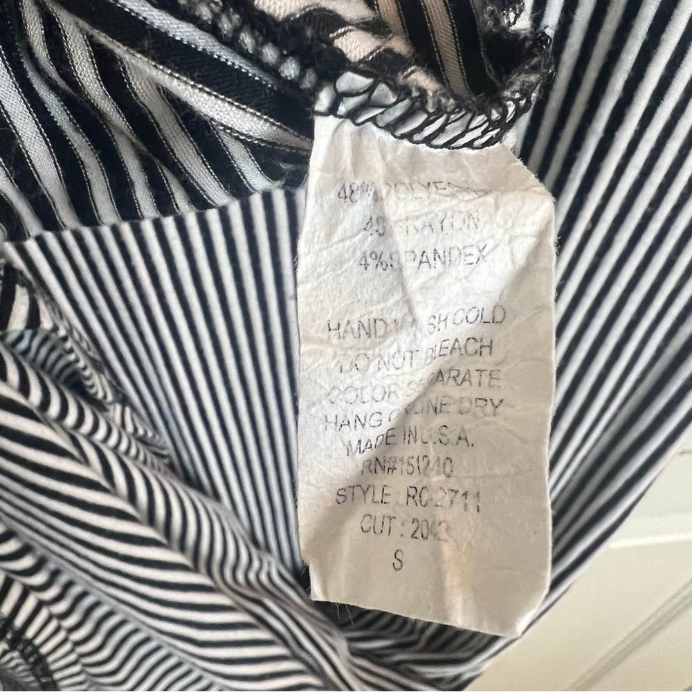 Black and White Striped Maxi Dress - Picture 7 of 16